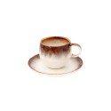 Ceasca cu farfurioara, portelan, 120ml, 