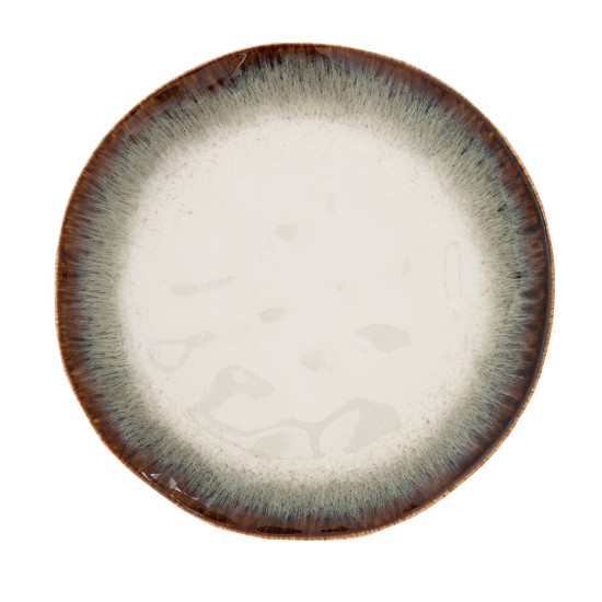 Farfurie portelan, 21 cm, "Nuances", Maro - Nuova R2S