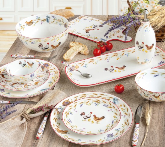 Tava servire, portelan, 35x15cm, "Country Life" - Nuova R2S