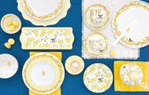 Set 4 farfurii desert, portelan, 19cm, "Mimosa" - Nuova R2S