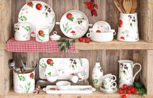 Platou dreptunghiular, portelan, 36x15,5cm,"HOME & KITCHEN" - Nuova R2S