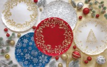 Farfurie sticla, 33cm, Rosu - Nuova R2S