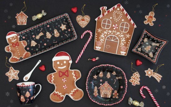 Platou servire, portelan, 36 x 16 cm, "GINGERBREAD" - Nuova R2S