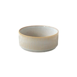 Bol ceramica, 16,5cm, "Domus", Beige - Nuova R2S