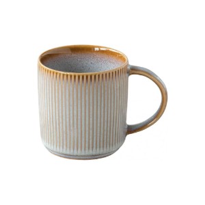 Cana ceramica, 320ml, "Domus", Beige - Nuova R2S