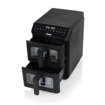 Friteuza dubla cu aer cald, 5,6+5,6 L, 3000W, Negru - Princess