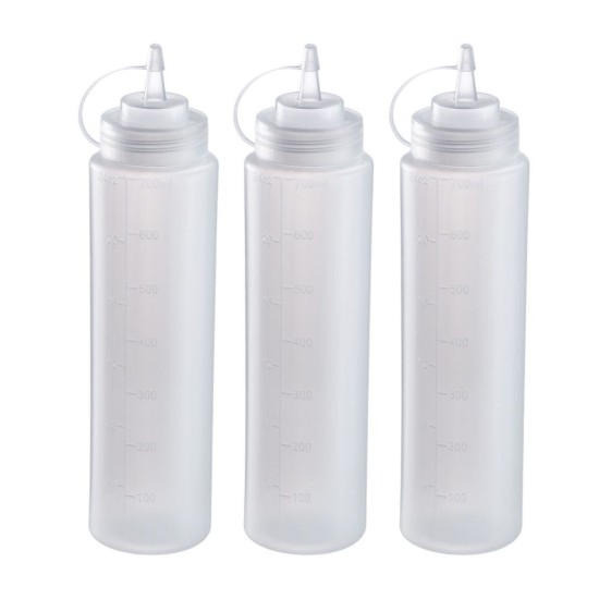 Set 3 sticle pentru sosuri, plastic, 700ml - Westmark