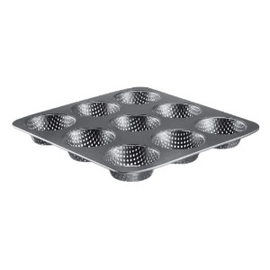Tava perforata pentru 9 chifle, otel, 32x30cm - Westmark