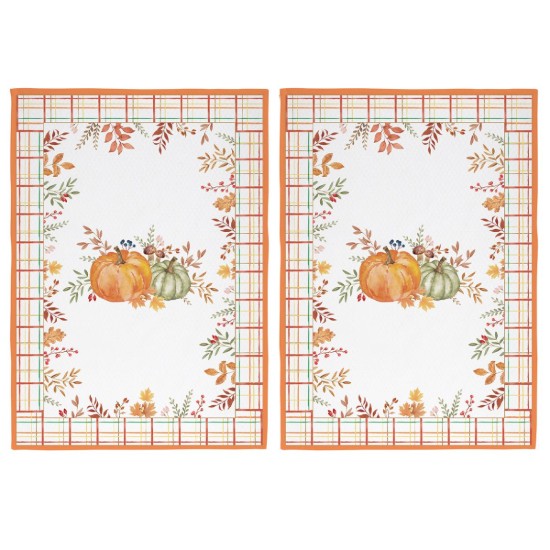 Set 2 prosoape de bucatarie, bumbac, 70 x 50 cm, "Harvest - Nuova R2S