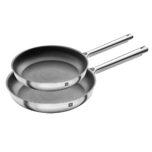Set 2 tigai antiaderente, 3-Ply, inox, 24/28cm, "TrueFlow" - Zwilling