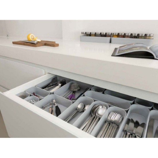 Set 3 organizatoare sertare, plastic, 0.2L, "Infinity" - Curver