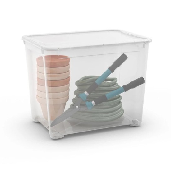 Cutie depozitare cu capac, plastic, 70L, "T Box" - Curver