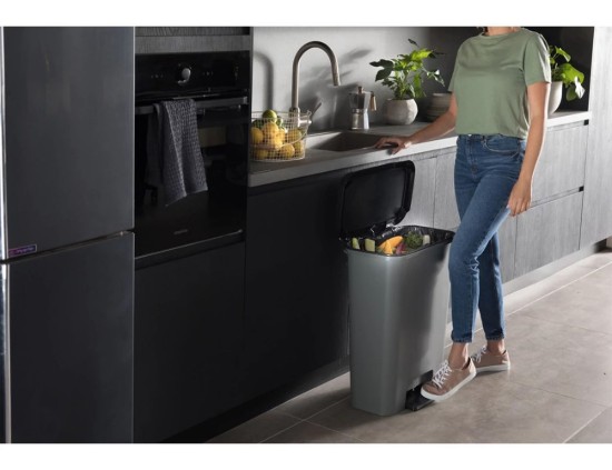 Cos de gunoi, cu pedala, 50L, "Compatta" - Curver