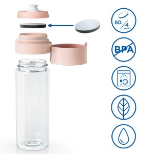 Sticla cu filtru de apa BRITA Vital 600 ml (Apricot) + 2 filtre MicroDisc