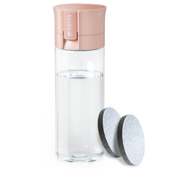 Sticla filtranta BRITA Vital 600 ml (Apricot) + 2 filtre MicroDisc