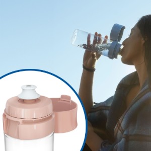 Sticla cu filtru de apa BRITA Vital 600 ml (Apricot) + 2 filtre MicroDisc