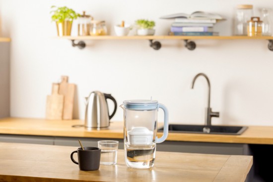 Cana filtranta din sticla, BRITA MAXTRA (Light Blue), 1 x filtru Pure Performance