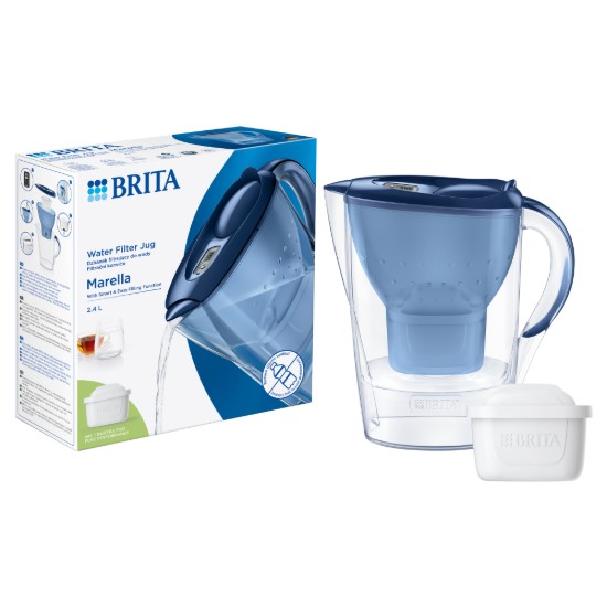 Cana filtranta BRITA MAXTRA Marella 2,4 L (blue), 1 x filtru Pure Performance