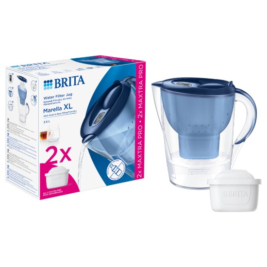 Starter pack BRITA Marella XL 3,5 L (blue) + 2 filtre Maxtra PRO