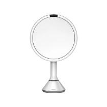 Oglinda cosmetica, cu control luminozitate, 20cm, White - simplehuman