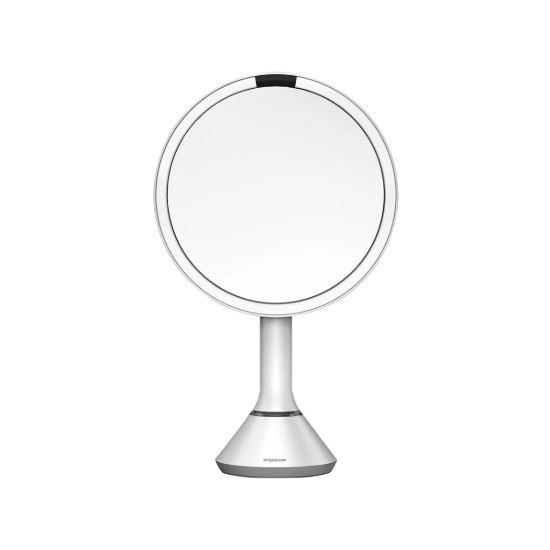 Oglinda cosmetica, cu control luminozitate, 20cm, White - simplehuman