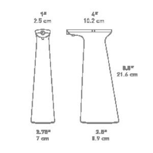 Pulverizator cu senzor, 0,35L, plastic, White - simplehuman