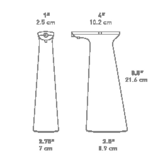 Pulverizator cu senzor, 0,35L, plastic, White - simplehuman