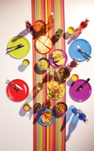 Set 4 cani melamina, 225ml - Colourworks