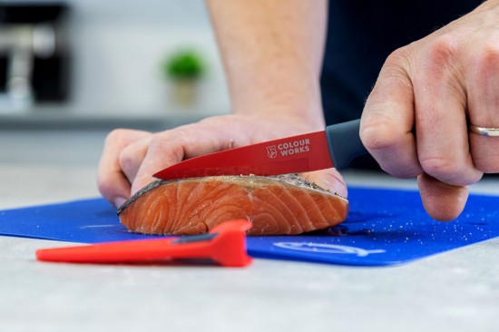 Cutit pentru decojit 9,5 cm, Rosu - Colourworks