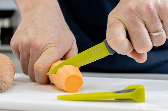 Cutit pentru decojit 9,5 cm, Verde - Colourworks