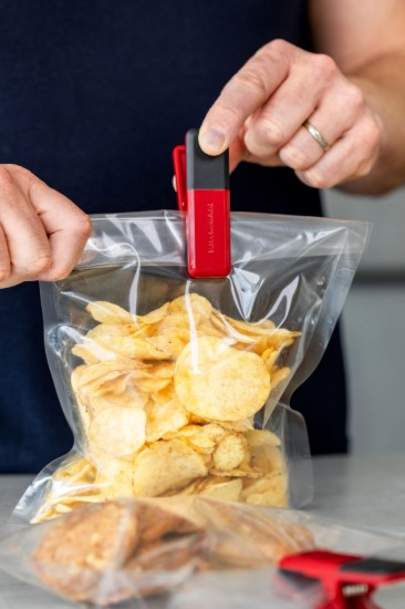 Set 4 clipsuri pentru pungi, plastic, Empire Red - KitchenAid