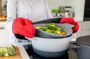 Strecuratoare pliabila 2 in 1, silicon, 39 x 29 cm - MasterClass