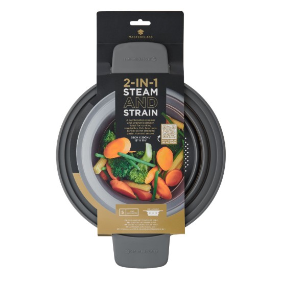 Strecuratoare pliabila 2 in 1, silicon, 39 x 29 cm - MasterClass