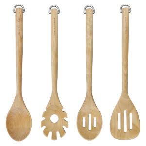 Set 4 ustensile de bucatarie, lemn de mesteacan - KitchenAid