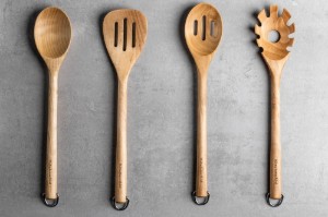 Set 4 ustensile de bucatarie, lemn de mesteacan - KitchenAid