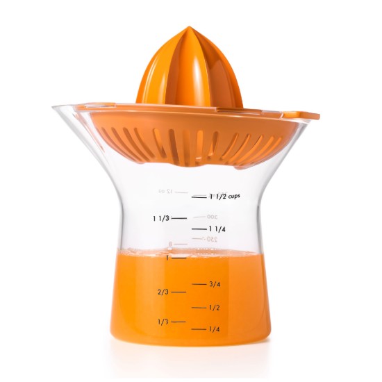 Storcator citrice 2 in 1, 350ml, "Good Grips", Portocaliu - OXO
