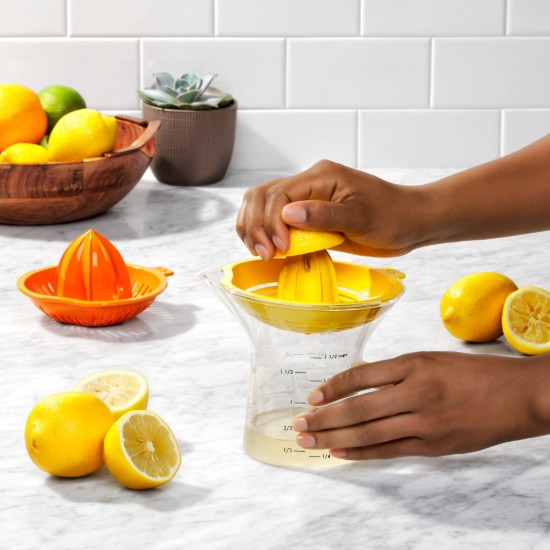 Storcator citrice 2 in 1, 350ml, "Good Grips", Portocaliu - OXO