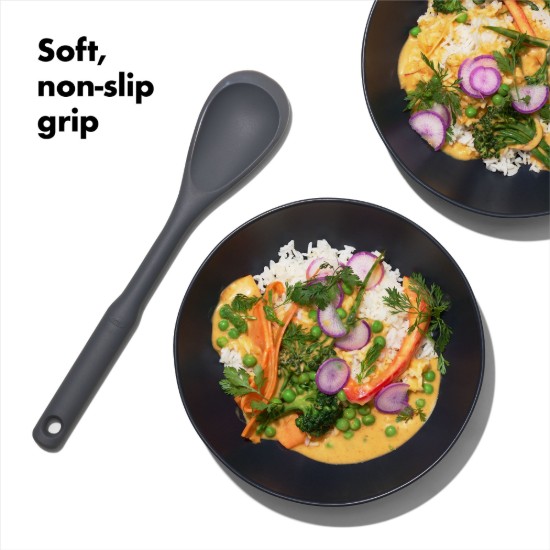 Lingura gatit, silicon, 30,5 cm, "Good Grips", Negru - OXO