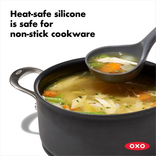 Polonic silicon, 34,3 cm, "Good Grips", Negru - OXO