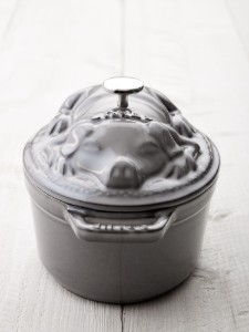 Oala Cocotte cochon, fonta, 17cm/1L, Graphite Grey - Staub