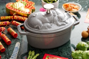 Oala Cocotte cochon, fonta, 17cm/1L, Graphite Grey - Staub