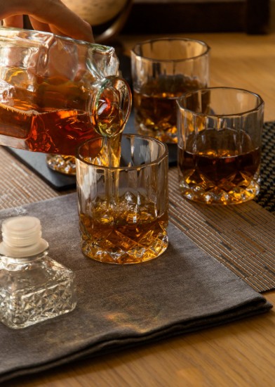 Set decantor si pahare whisky, 5 piese, sticla - BarCraft