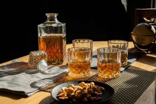 Set decantor si pahare whisky, 5 piese, sticla - BarCraft