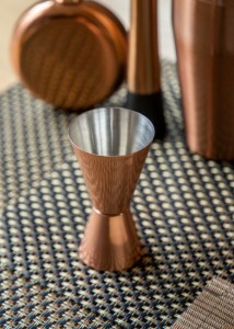 Pahar dublu masura pentru cocktail, inox, 25/50 ml, Cupru - BarCraft