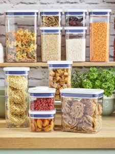 Caserola dreptunghiulara, plastic, 16 x 11 x 8 cm, 0,6L - OXO