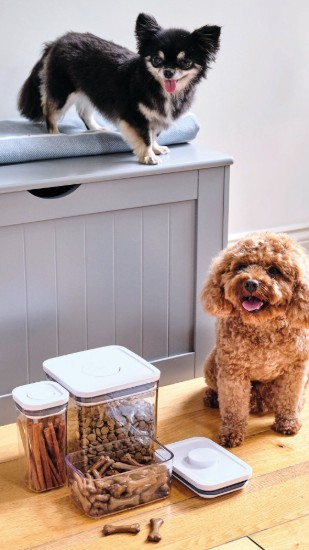 Caserola patrata, plastic, 11 x 11 x 24 cm, 1,6L - OXO