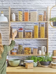 Caserola patrata, plastic, 11 x 11 x 8 cm, 0,4L - OXO