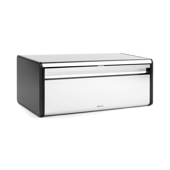 Cutie pentru paine, inox, 46,5 x 25 cm, "Fall Front", Brilliant Steel - Brabantia
