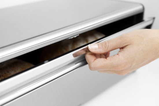 Cutie pentru paine, inox, 46,5 x 25 cm, "Fall Front", Brilliant Steel - Brabantia