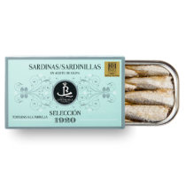 Baby sardine în ulei de măsline, 120 g - Selecția 1920, Spania